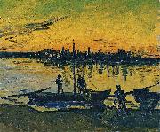 Vincent Van Gogh Downloaders in Arles Sweden oil painting artist